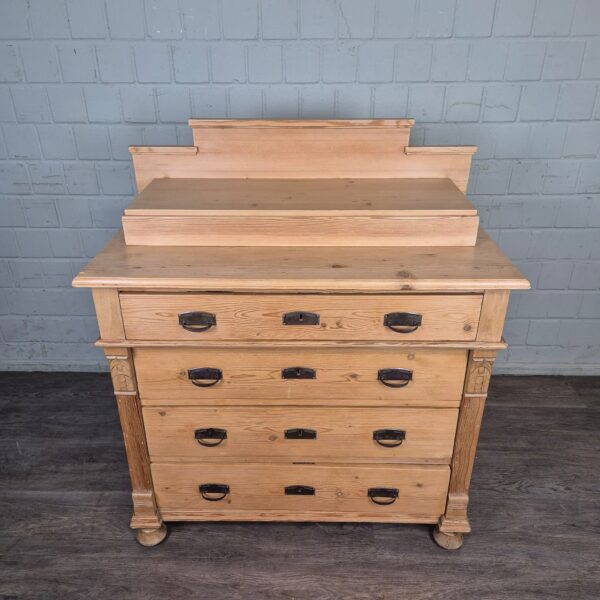 Chest of Drawers Jugendstil 1900 Pine - Image 2