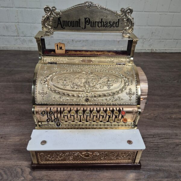 Cash Register National 1911 Brass - Image 2