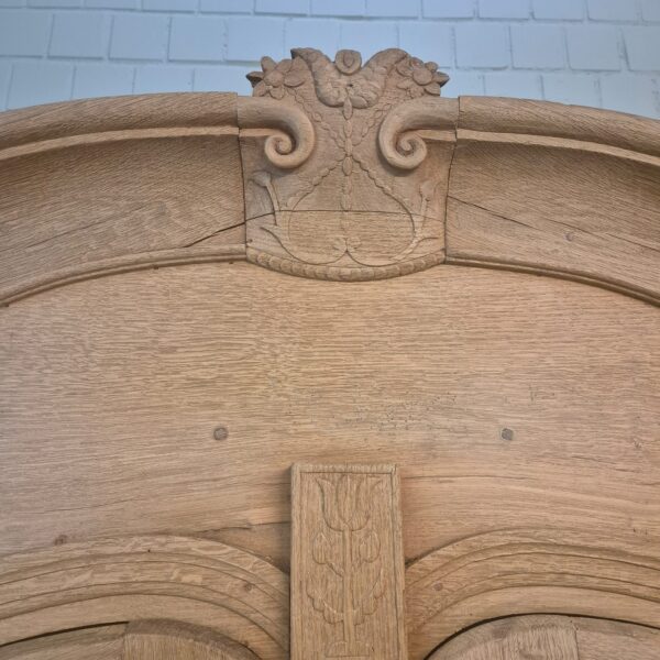 Wardrobe Biedermeier 1800 Oak - Image 12