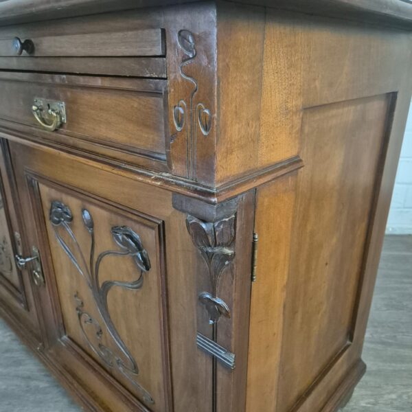 Sideboard Jugendstil 1900 Walnut - Image 9