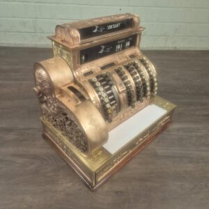 Cash Register National 1910 Copper Brass