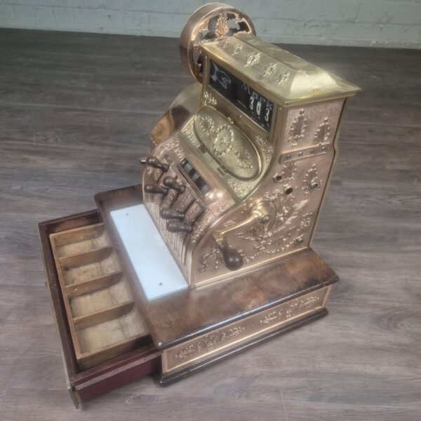 Cash Register National 1906 Messing Brass - Image 13