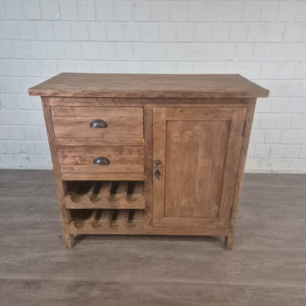 Wine Cabinet Sideboard Teak 1,00 m - Image 3