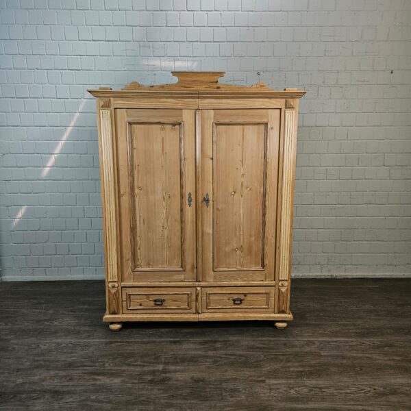Wardrobe Gründerzeit 1880 Pine - Image 2