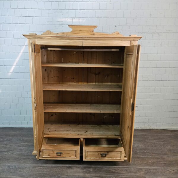 Wardrobe Gründerzeit 1880 Pine - Image 12