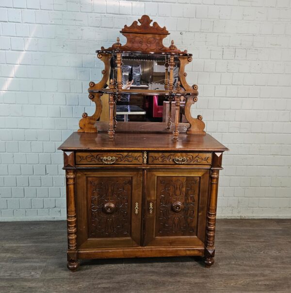Cabinet Gründerzeit 1880 Walnut - Image 2