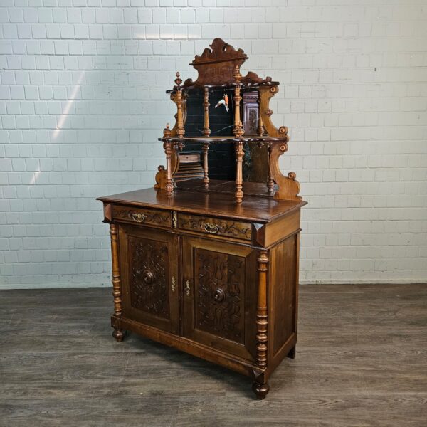 Cabinet Gründerzeit 1880 Walnut - Image 3