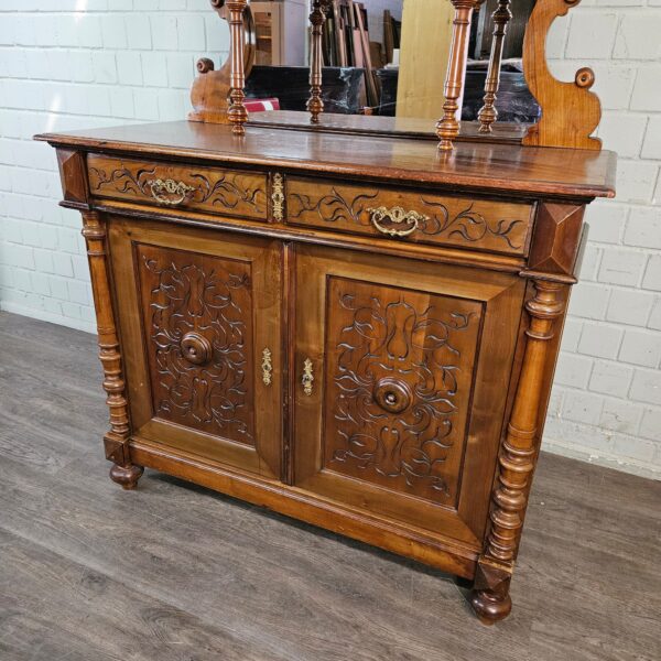 Cabinet Gründerzeit 1880 Walnut - Image 8