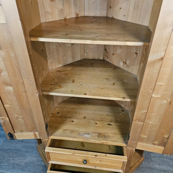 Corner Cabinet 1,10 m Pine - Image 12