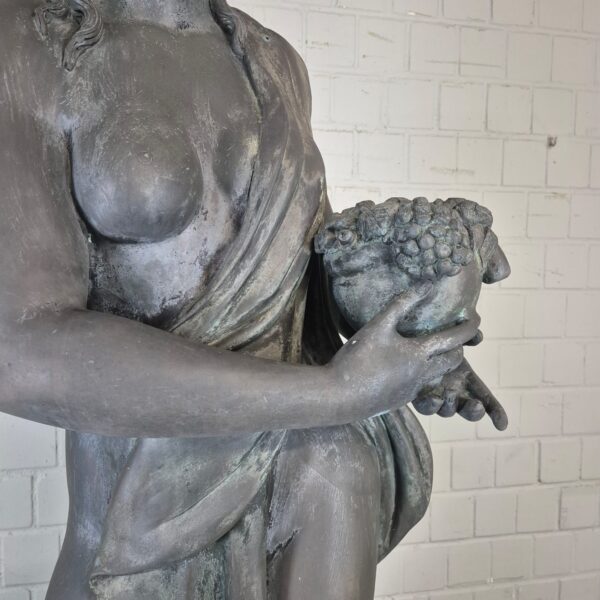 Statue Women 2,30 m Bronze 1920 - Image 6