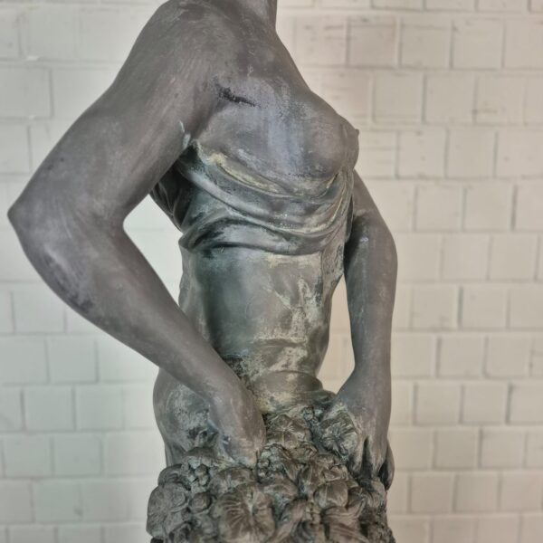 Statue Women 2,30 m Bronze 1920 - Image 5