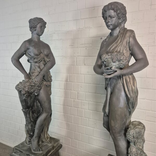 Statues Women 2,30 m Bronze 1920 - Image 7