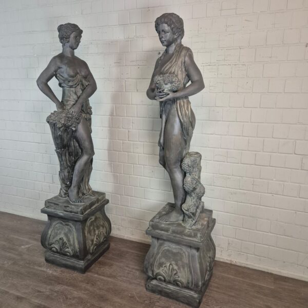 Statues Women 2,30 m Bronze 1920 - Image 6