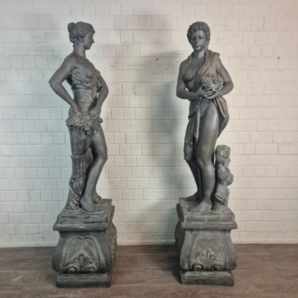 Statues Women 2,30 m Bronze 1920 - Image 3