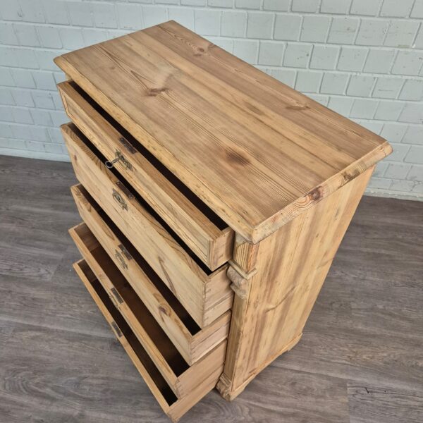 Chest of Drawers Gründerzeit 1880 Pine - Image 4