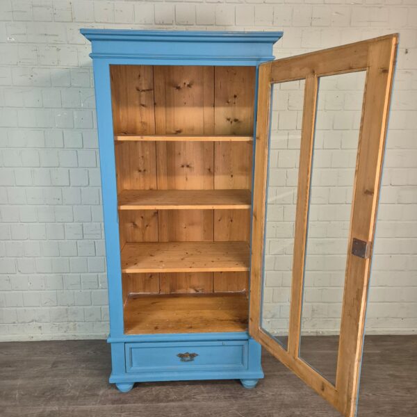 Bookcase Jugendstil 1900 Pine - Image 6