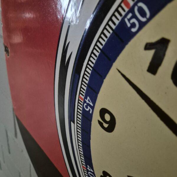 Vintage Advertising Sign Enamel "Heuer" Ø 0.76 m - Image 3