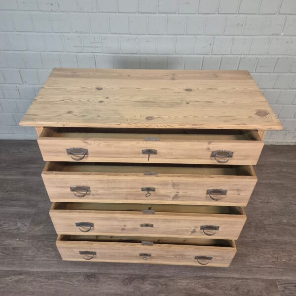 Chest of Drawers Jugendstil 1900 Pine - Image 6