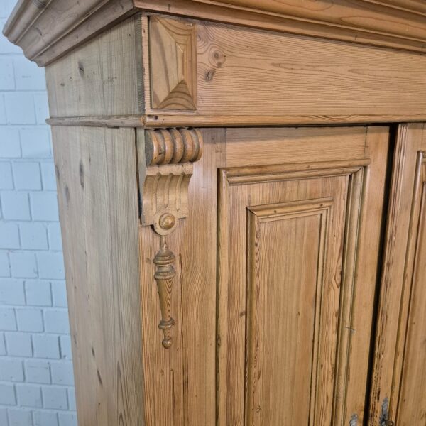 Wardrobe Gründerzeit 1880 Pine - Image 9