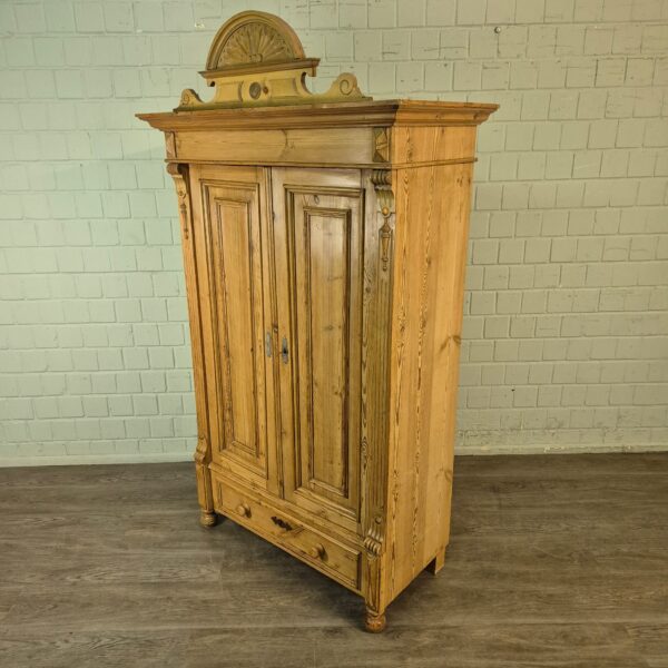 Wardrobe Gründerzeit 1880 Pine - Image 3