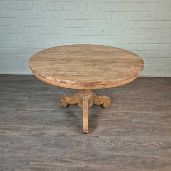 Dining Table Round Solid Wood Ø 1,20 m - Image 2