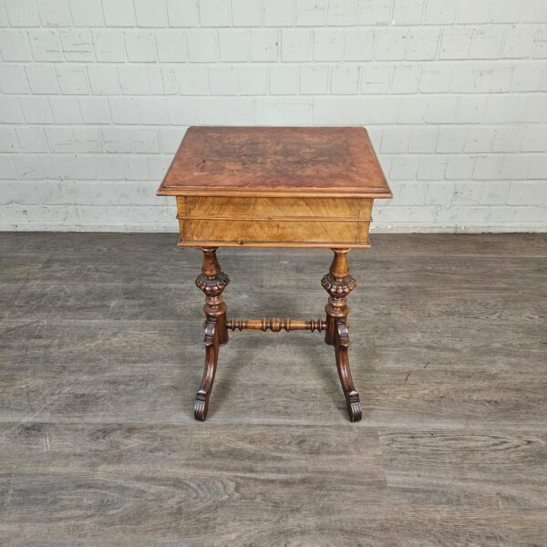 Sewing Table Gründerzeit 1880 Walnut - Image 13