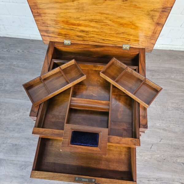Sewing Table Gründerzeit 1880 Walnut - Image 12