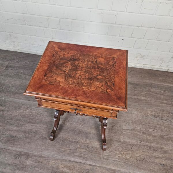Sewing Table Gründerzeit 1880 Walnut - Image 5
