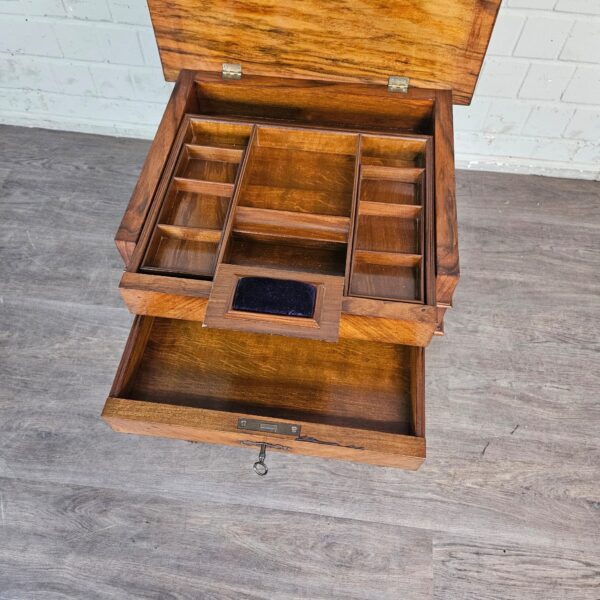 Sewing Table Gründerzeit 1880 Walnut - Image 10