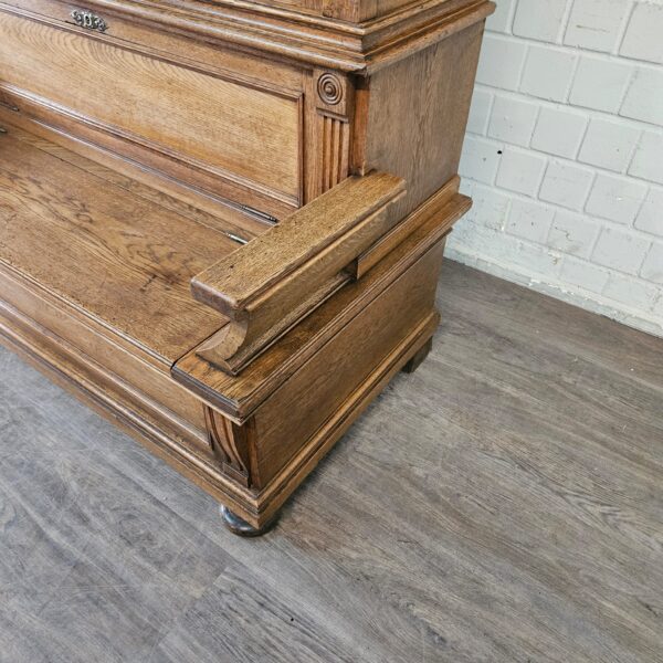 Display Cabinet with Bench Gründerzeit 1880 Oak - Image 8
