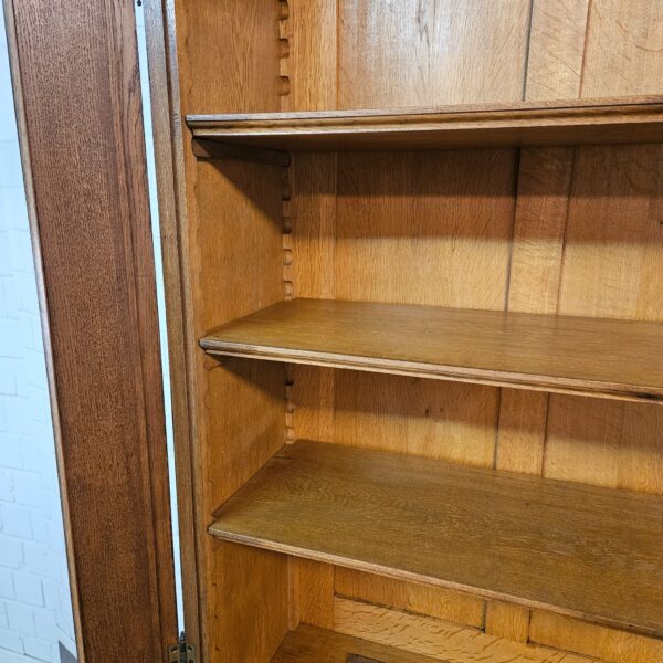 Display Cabinet with Bench Gründerzeit 1880 Oak - Image 13