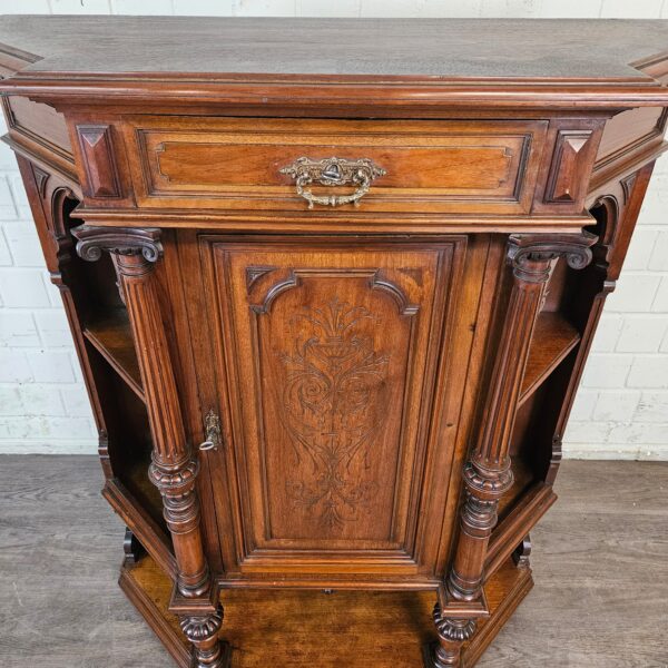 Cabinet Gründerzeit 1880 Walnut - Image 5