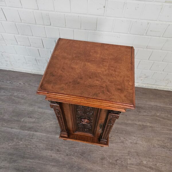Bedside Tables Gründerzeit 1880 Walnut - Image 9