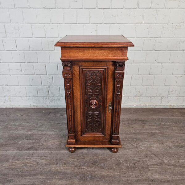Bedside Tables Gründerzeit 1880 Walnut - Image 3