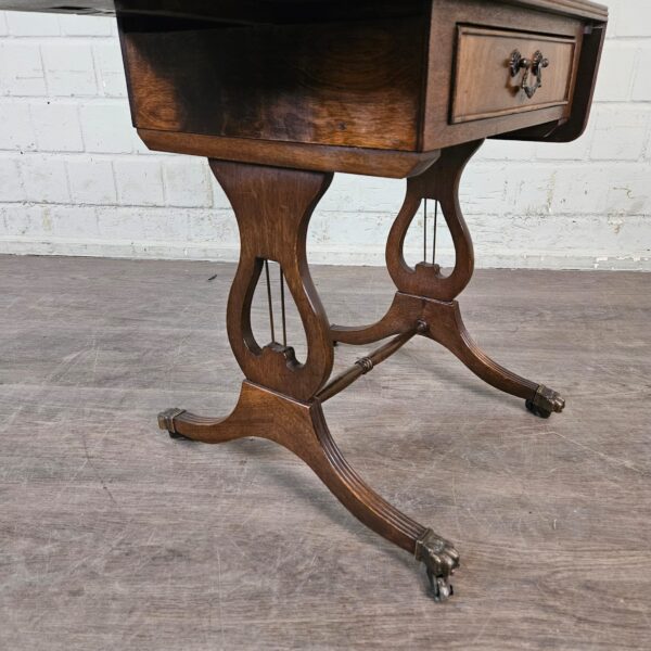 Folding Table Gründerzeit 1880 Walnut - Image 8