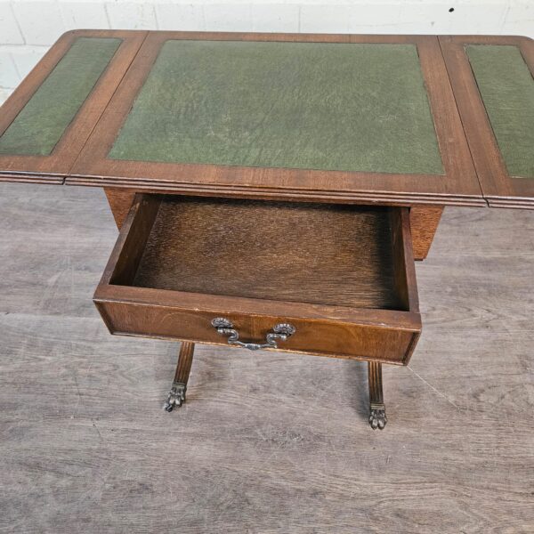 Folding Table Gründerzeit 1880 Walnut - Image 10
