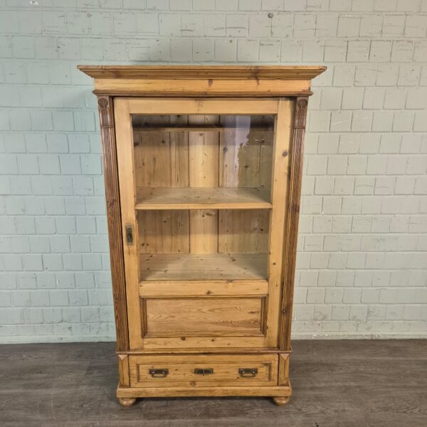 Display Cabinet Jugendstil 1910 Pine - Image 2