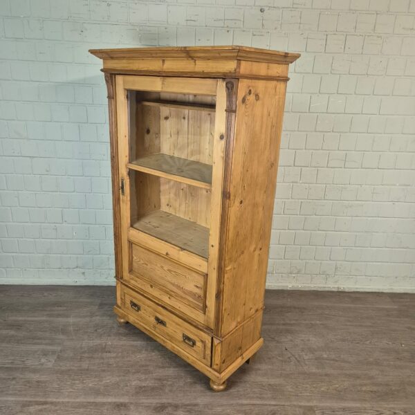 Display Cabinet Jugendstil 1910 Pine - Image 3