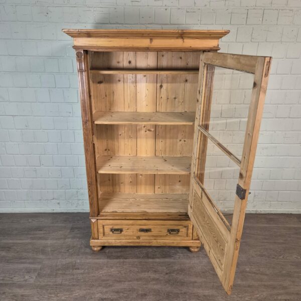 Display Cabinet Jugendstil 1910 Pine - Image 6