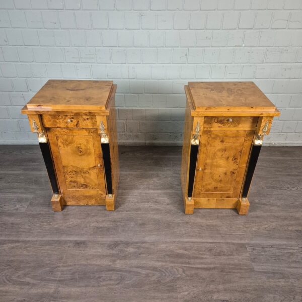 Bedside Table Burl Walnut 0,47 m - Image 2