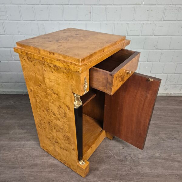 Bedside Table Burl Walnut 0,47 m - Image 14