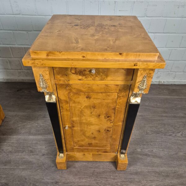 Bedside Table Burl Walnut 0,47 m - Image 4