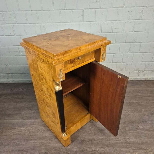 Bedside Table Burl Walnut 0,47 m - Image 15