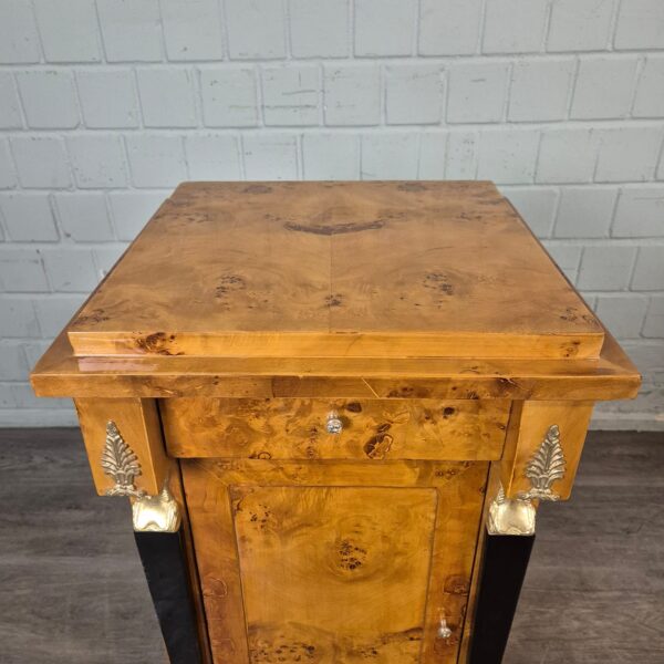 Bedside Table Burl Walnut 0,47 m - Image 7