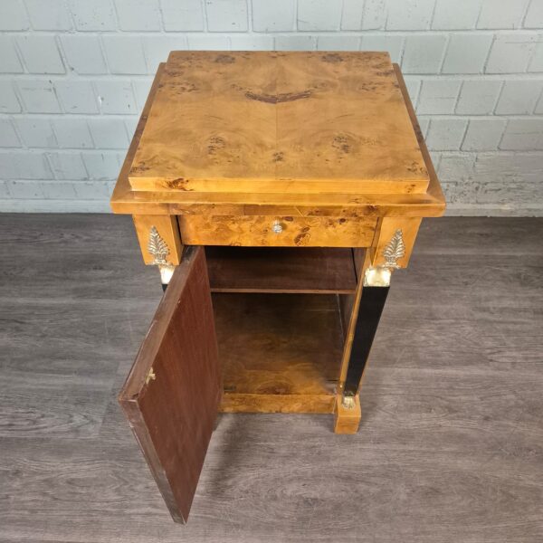 Bedside Table Burl Walnut 0,47 m - Image 16
