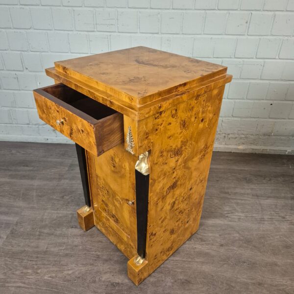 Bedside Table Burl Walnut 0,47 m - Image 11