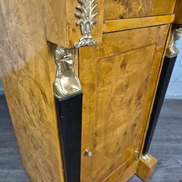 Bedside Table Burl Walnut 0,47 m - Image 8