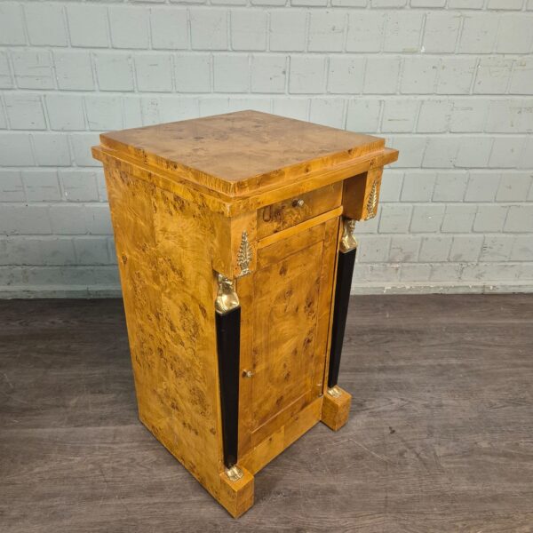 Bedside Table Burl Walnut 0,47 m - Image 3