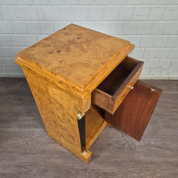 Bedside Table Burl Walnut 0,47 m - Image 13