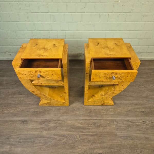Bedside Table Burr Walnut 0,50 m - Image 10